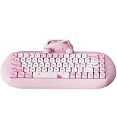YUNZII C68 猫耳キーボード ピンク 可愛い 値下げ不可 Amazon.com: YUNZII C68 Wireless Mechanical Keyboard,65