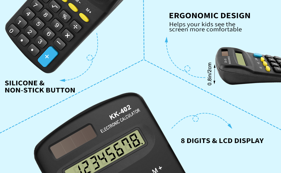 Bulexy 24 Pack Basic Calculators for Students, Pocket