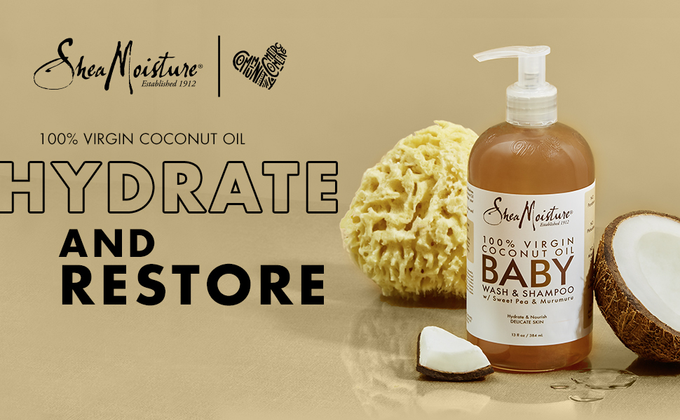 100 percent Extra Virgin Coconut Oil Baby Wash and Shampoo
