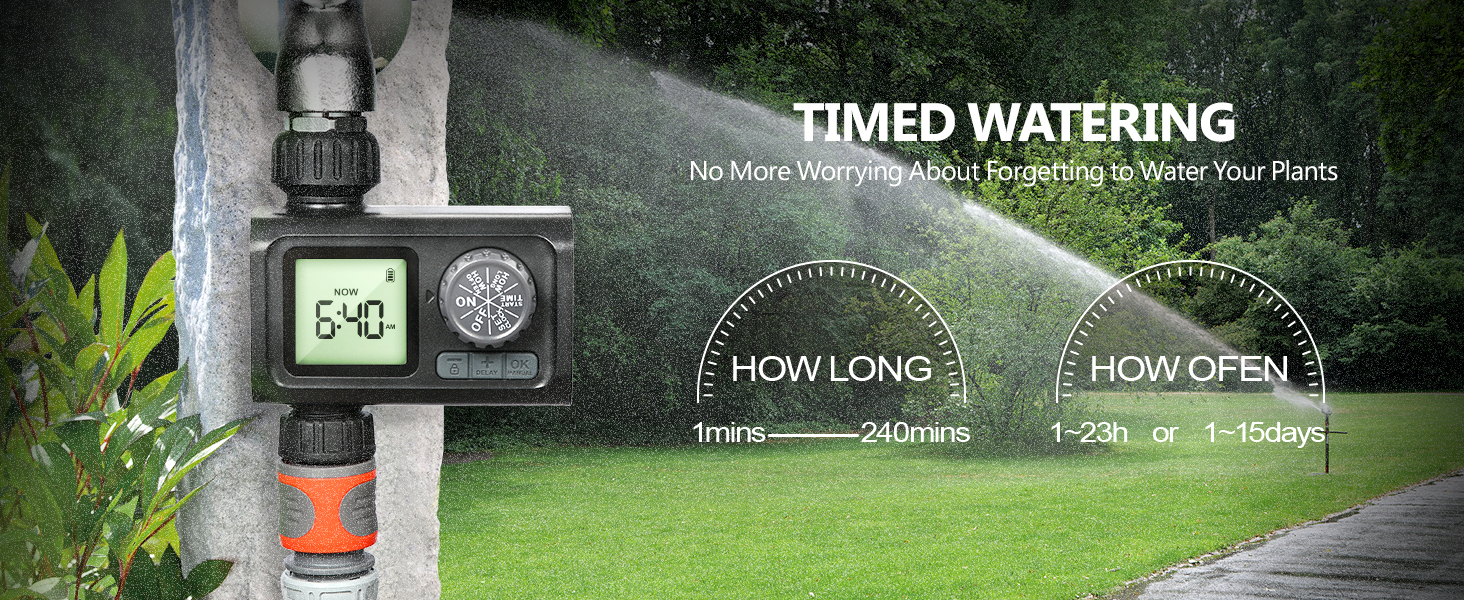 Kazeila Hose Watering Timer Programmable Sprinkler Timer