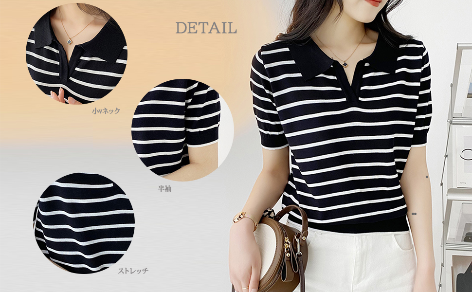 ゴルフ レディース ジーフォア 半袖 トップス シャツ ポロシャツ（ネイビー） ジーフォア ゴルフ ウェア レディース ポロシャツ トップス 半袖