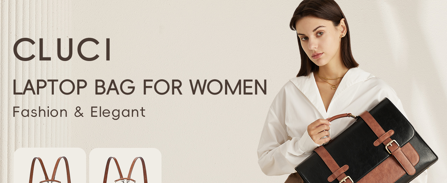 CLUCI briefcase for women 