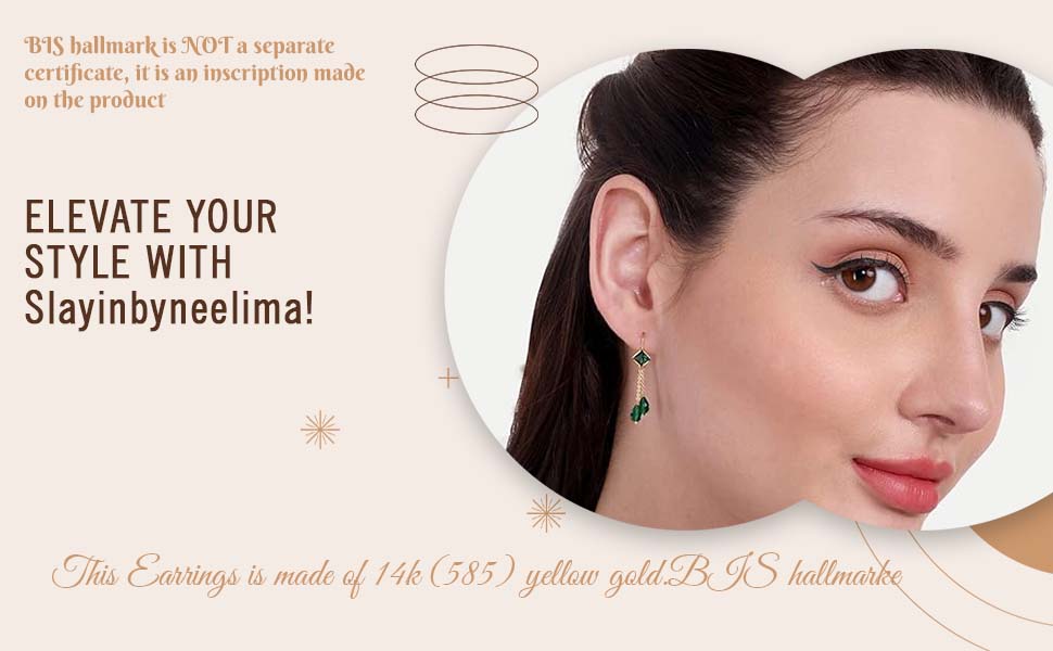 gold earrings for women