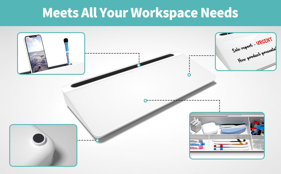 Sliandtelly Desktop Whiteboard, Small Dry Erase Board
