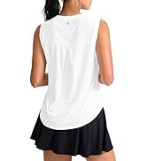 SANTINY Women's Sleeveless Workout Tops Breathable Lightweight Active Tennis Yoga Shirts Athletic...