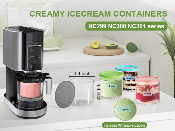 creamy icecream containers