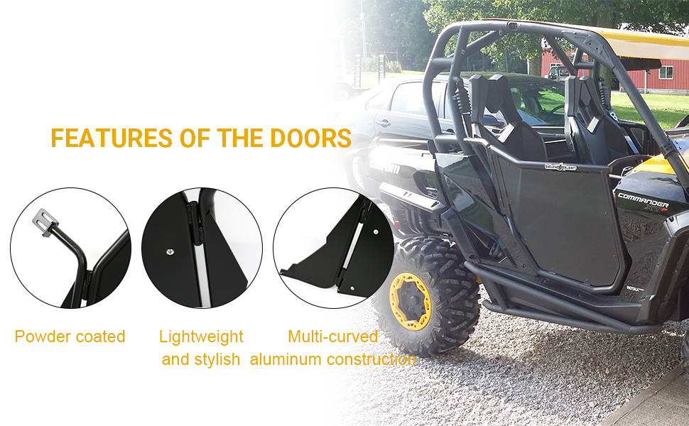 Auraroad Suicide Doors compatible with 20112020 CANAM 800/800R