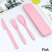 Reusable utensils set with case