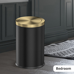 bathroom garbage cans gold