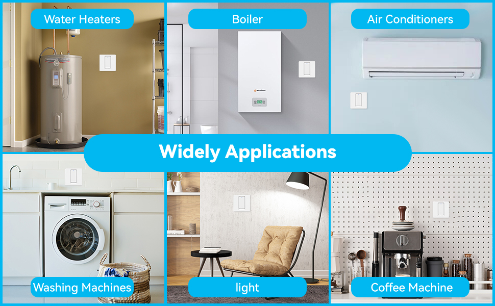 XUELILI WiFi Water Heater Switch, Immersion Heater Smart Timer Switch