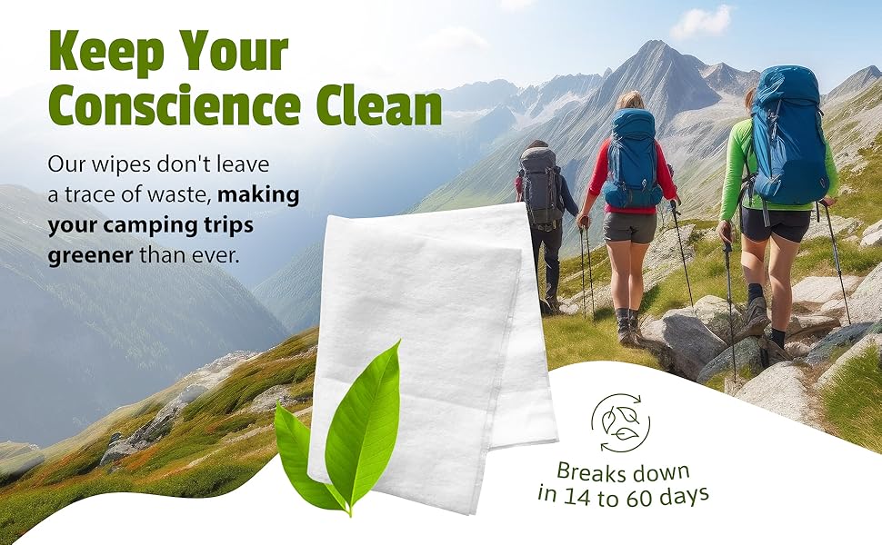 Yugi wet wipes, Face and Body Wipes for Camping, Post