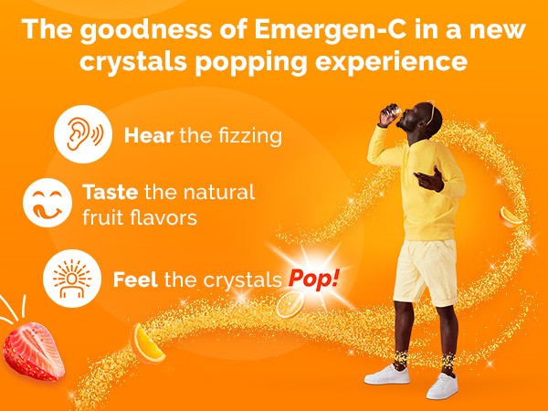 The goodness of Emergen-C in a new crystal-popping experience