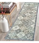 KILOCOCO Moroccan Runner Rug 2x8 Washable Hallway Runner Rug, Vintage Floral Kitchen Runner Rug N...