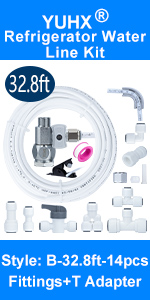 refrigerator water line kit,ice maker water line kit,fridge water line kit,1/4 water line