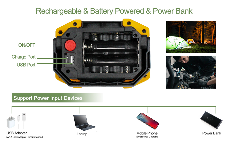 led work light rechargeable