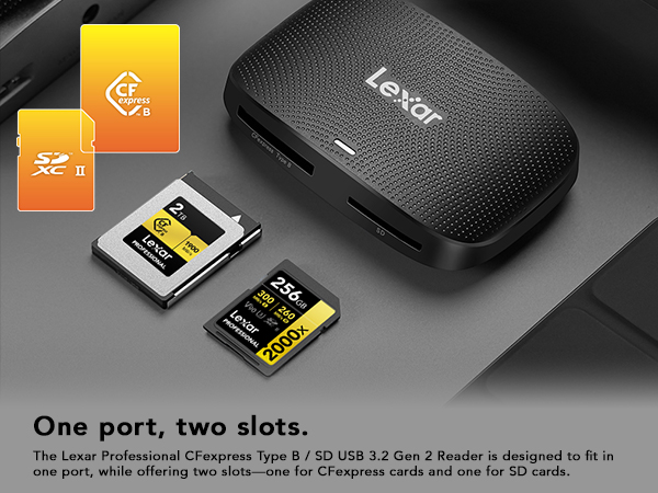 One port, two slots