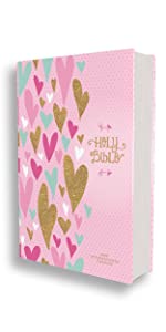 NIV, Heart of Gold Holy Bible, Hardcover, Red Letter, Comfort Print