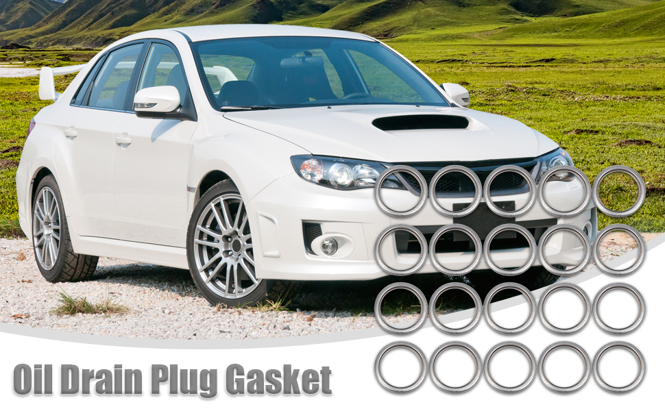 ACROPIX M20 Oil Drain Plug Gaskets Kit Fit for Subaru Impreza Pack of