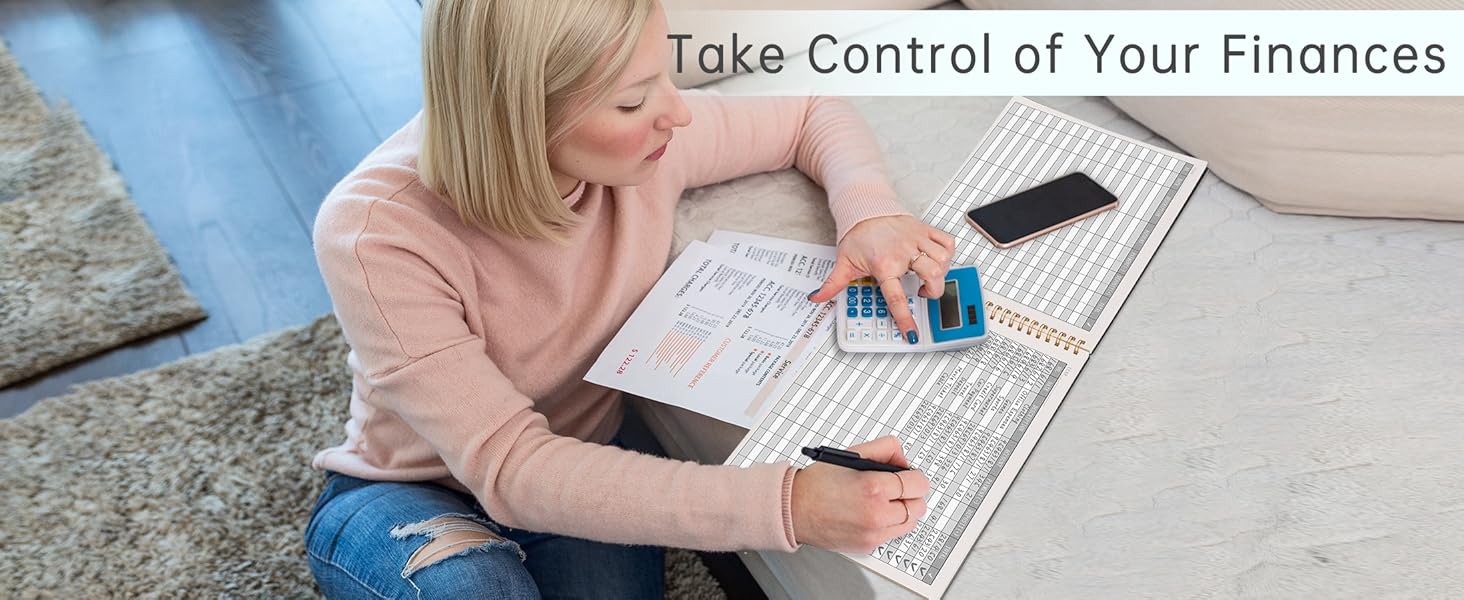 Accounting Ledger Book for Small Businesses and Home Budget Tracking