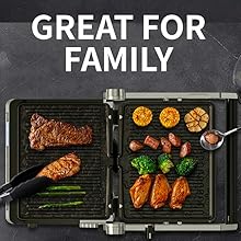 Large cooking surface