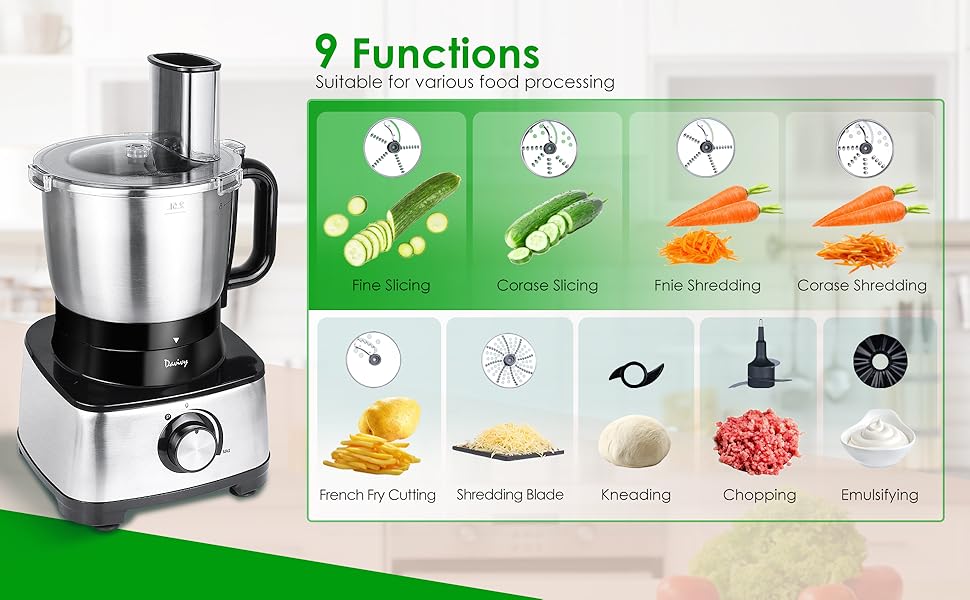 STAINLESS STEEL FOOD PROCESSOR