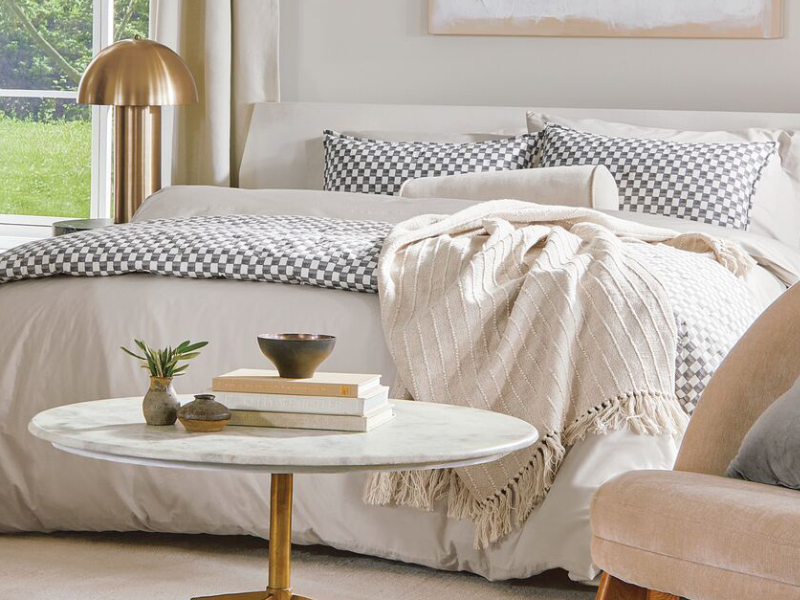 Nate Home by Nate Berkus Drawn Square Decorative Cotton