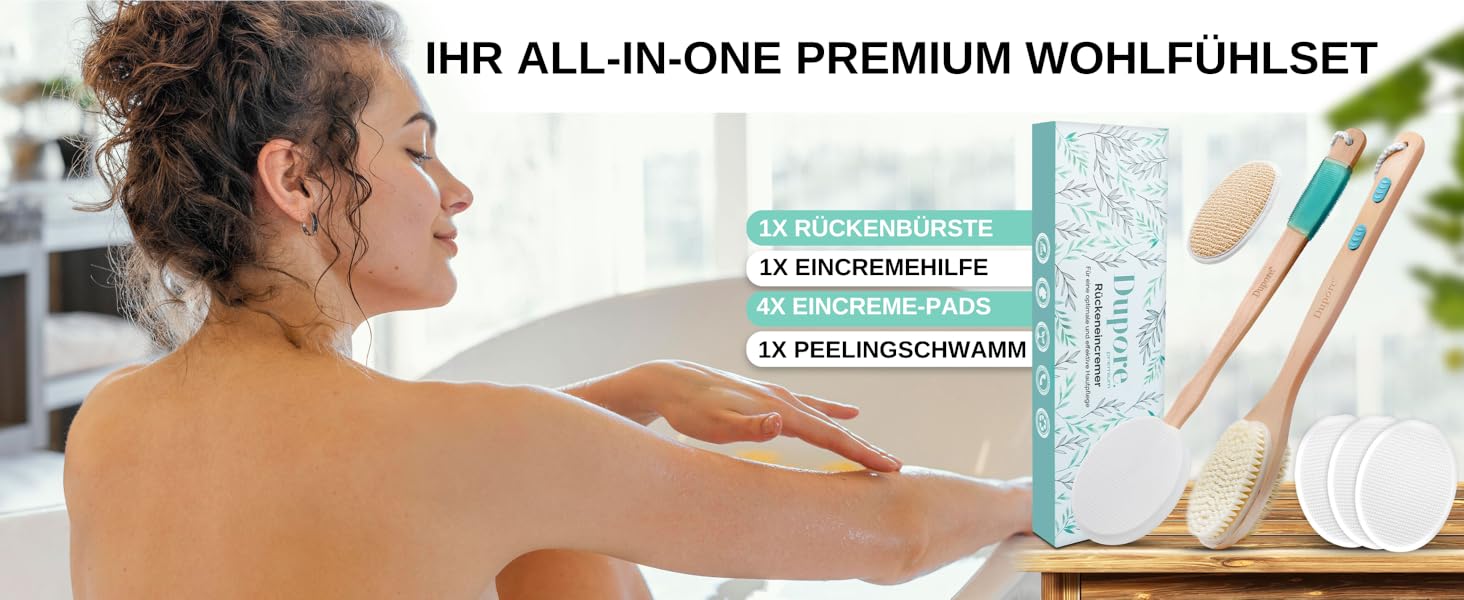 Eincremehilfe für Rücken creme salbe, Rückenbürste Rückeneincremer Rückencremer Rückeneincremehilfe