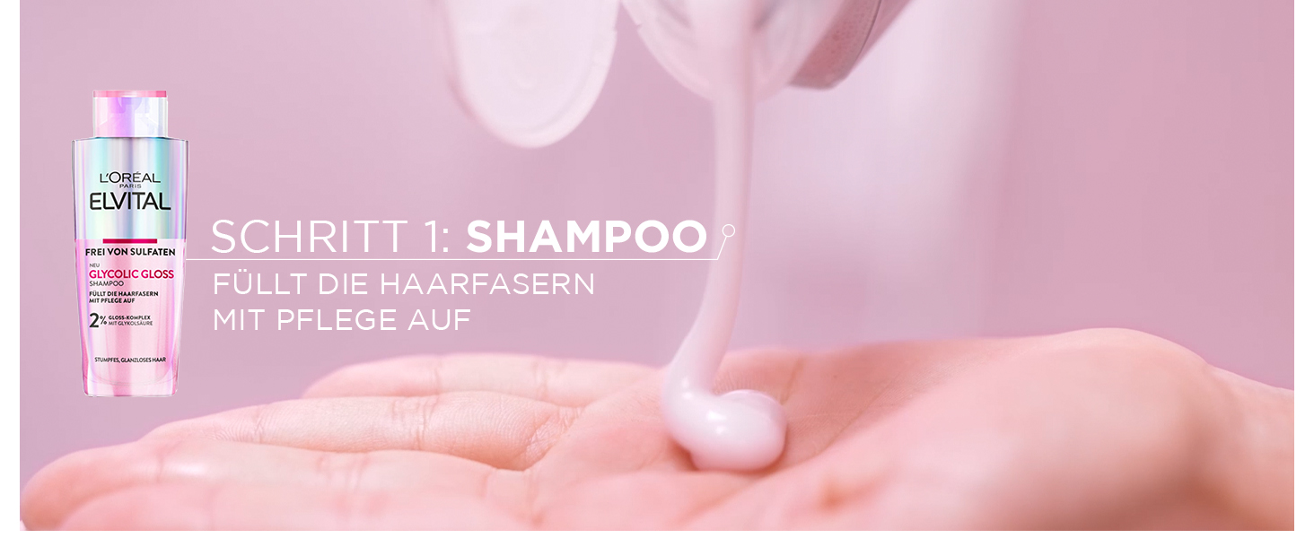 glycolic gloss shampoo füllt haarfasern mit pflege