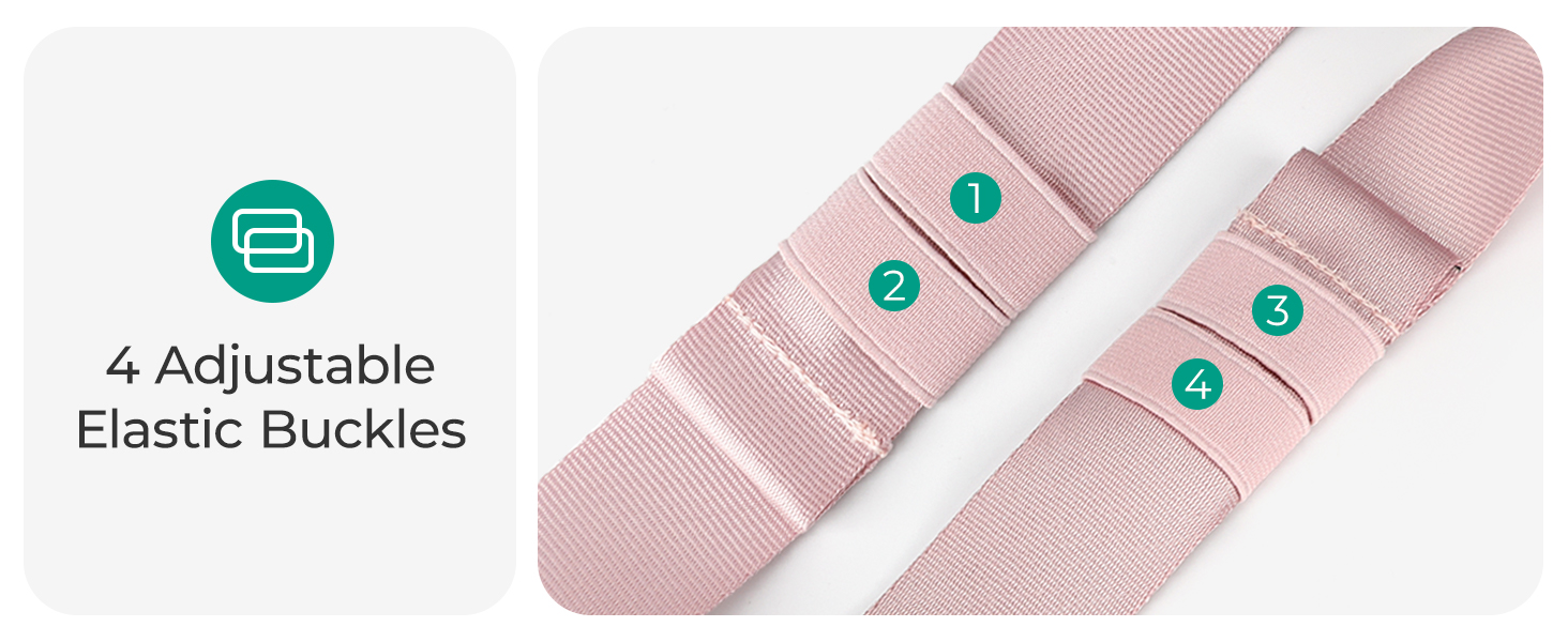 4 Adjustable Elastic Buckles