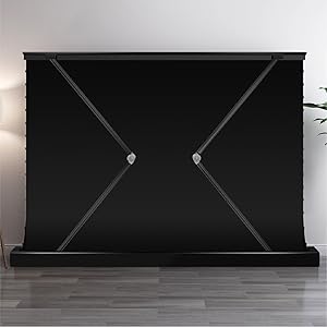 VIVIDSTORMプロジェクタースクリーン110インチ 長焦点用（BLACK） Amazon | プロジェクター スクリーン VIVIDSTORM ホームシアター