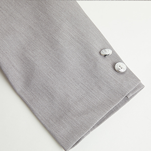  long sleeves basic classic suit jacket lapel collar long removable shoulder pads blazer cardigan