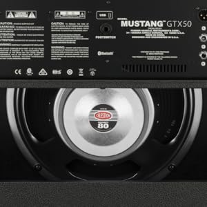 Fender Mustang GTX50 Guitar Amp - 50W, 12" Celestion Speaker, 200 Presets, WiFi Connectivity 6 Fender Mustang GTX50