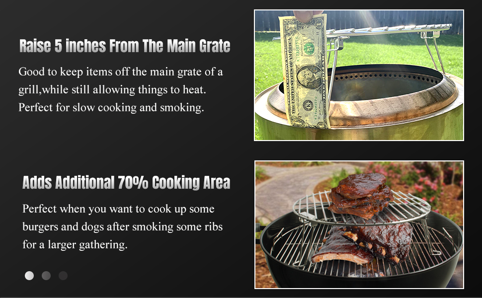 Mydracas Grill Expander Rack Stack Rack Expansion Grilling