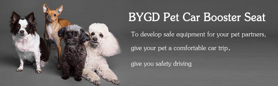 BYGD Car Seat for Dogs, Dog Car Basket with Leveling Support Rod, Car Accessory for Dogs, Suitable for Small and Medium Pets 10 d