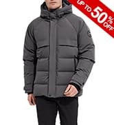Orolay Men's Down Jacket Winter Bubble Coat Puffer Jacket with Adjustable Hood