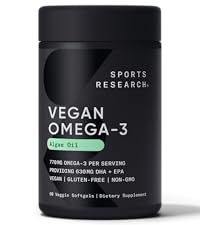 sports research vegan omega 3 sr vitamin d3 algae oil heart brain immune health support fatty acids