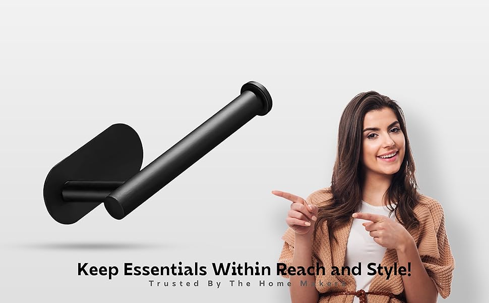 towel holder in bathroom without drill