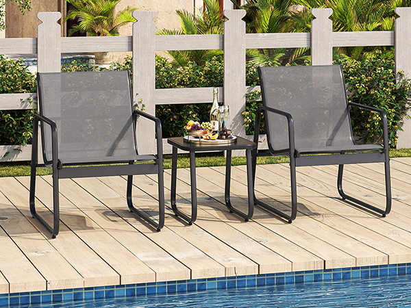 Amazon.com: Gizoon Patio Chairs Set of 2, 3 Piece Patio