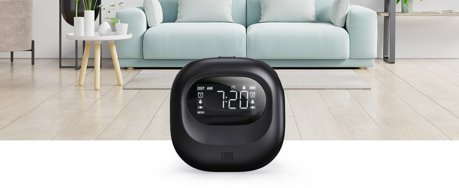 Digital Vibrating Alarm Clocks for Heavy Sleepers Dual Alarms Bedside