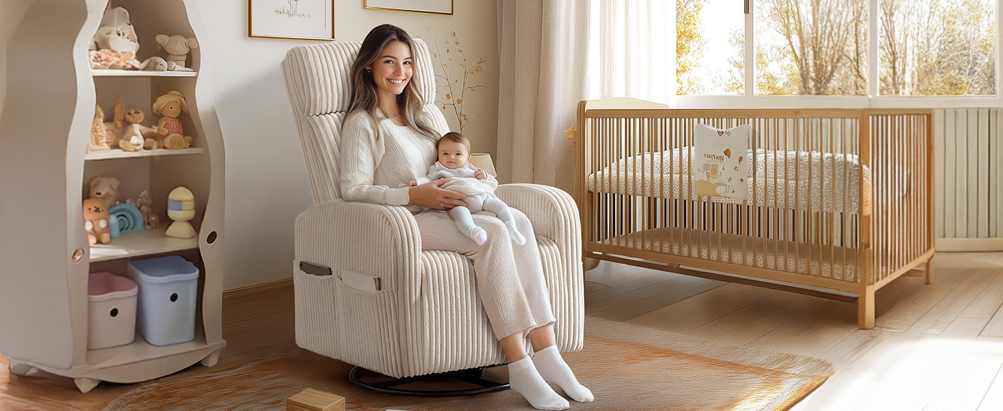swivel nursery chair