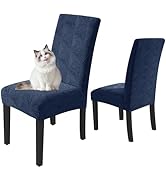 YEMYHOM Dining Chair Covers Set of 2, Stretch Dining Room Parsons Chair Slipcover, Removable Wash...