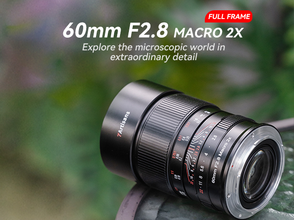Amazon.com : 7artisans 60mmF2.8 Macro 2X Manual Focus Full