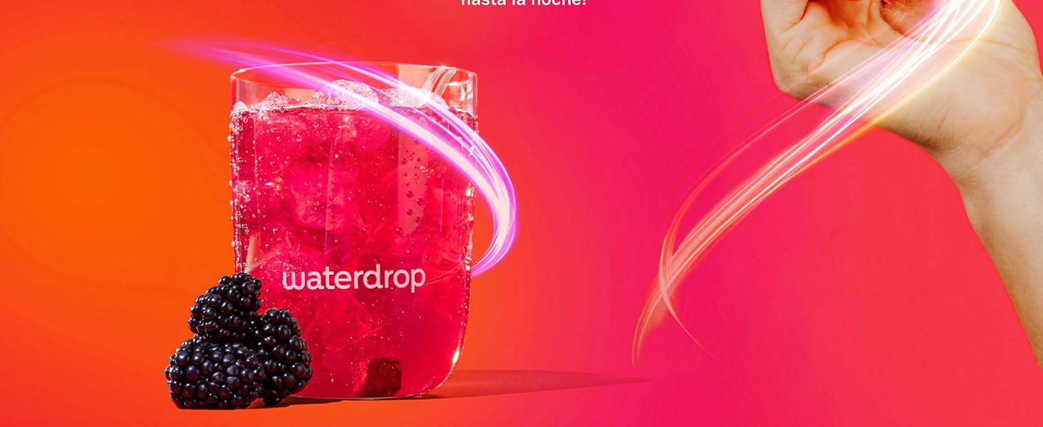 waterdrop bebida energetica energy drink cafeina pura saborizantes para agua