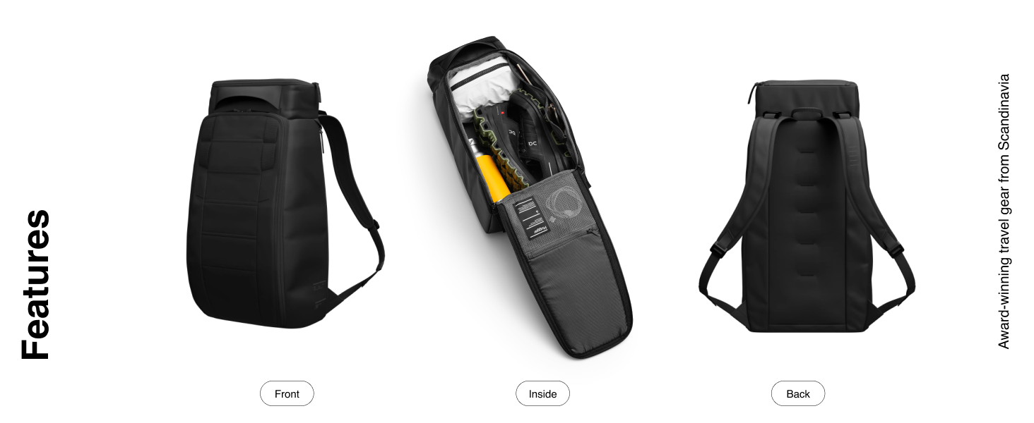 Db Journey Hugger Backpack 30lt Black Out