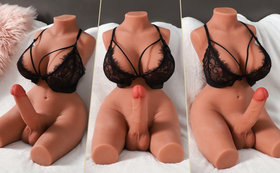 full size shemale sex doll trans sex doll life size shemale torso sex doll with dildo