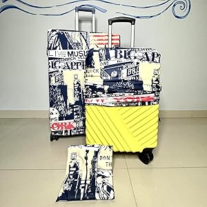 Polyester Fabric Small Protective Luggage Cover | Small Protective Luggage Cover Without Suitcase