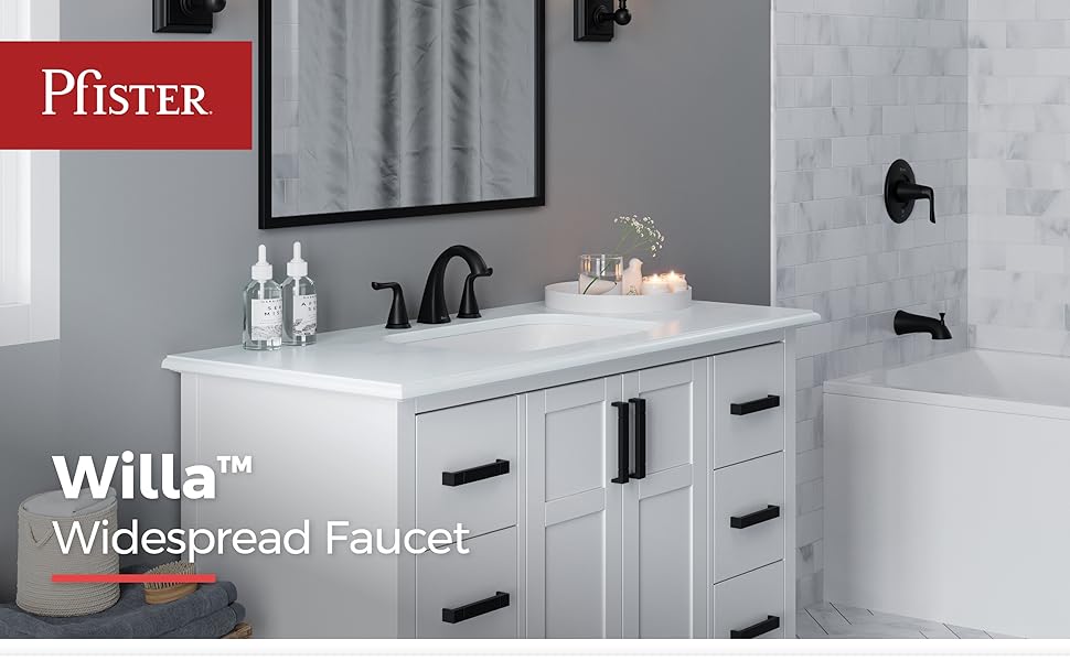 pfister willa wide spread bath room faucet