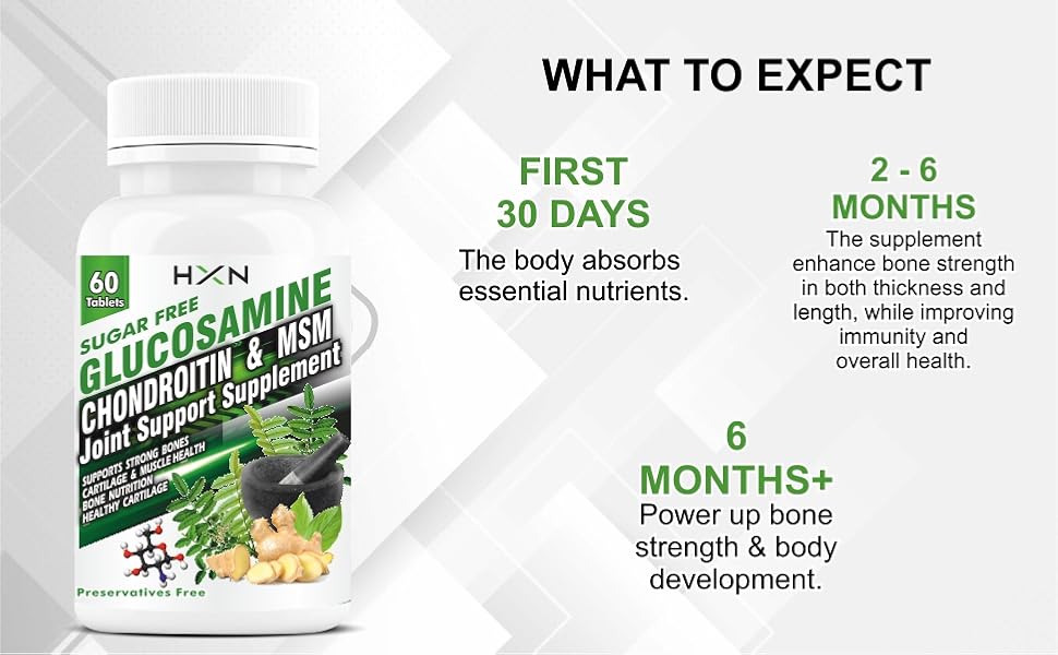 HXN Glucosamine Hcl With Boswellia, Chondroitin, MSM, Vitamin D3