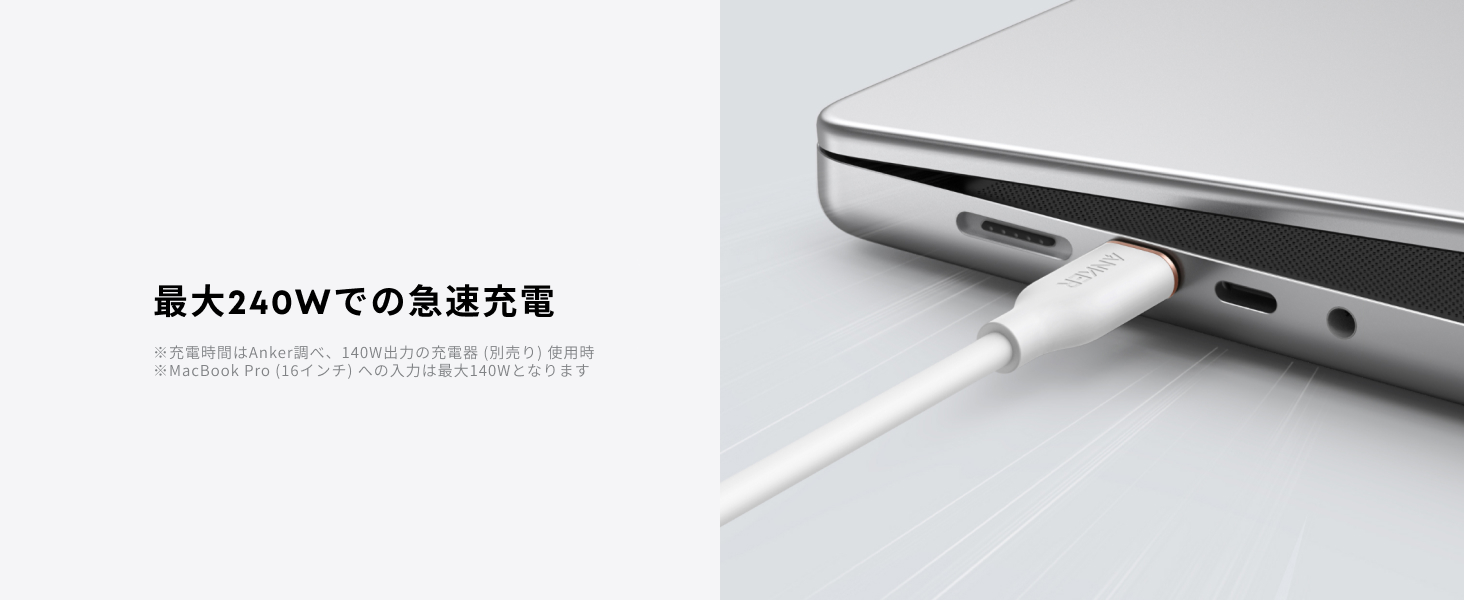 MAX240Wでの急速充電