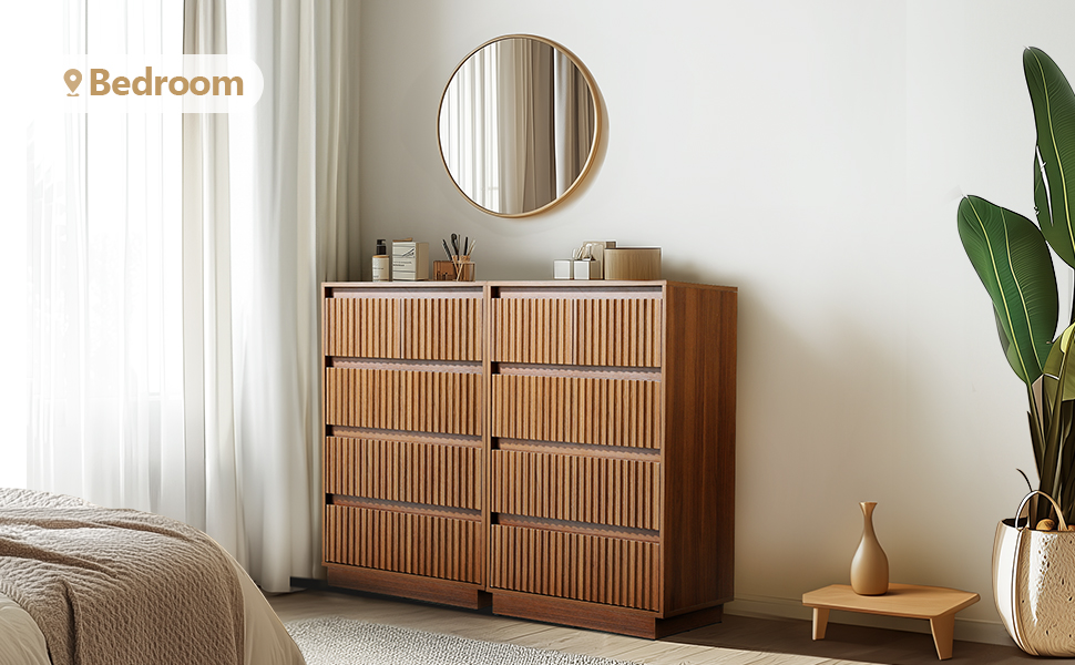 KOLIGEY Wood Dresser, 5 Drawer Dresser for Bedroom, Modern